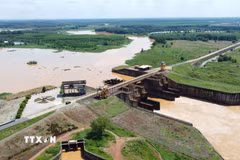 Đập thủy lợi Phước Hòa (Đồng Nai). (Ảnh minh họa TTXVN)