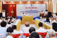Toàn cảnh hội thảo. (Ảnh: TTXVN phát)