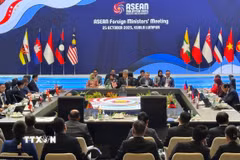 Quang cảnh tại Hội nghị Bộ trưởng Ngoại giao ASEAN. (Ảnh: Viên Luyến/TTXVN)