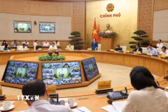 Phó Thủ tướng Phạm Thị Thanh Trà chủ trì họp trực tuyến toàn quốc về công tác chuẩn bị tổ chức Ngày Văn hóa Việt Nam gắn với Ngày hội Đại đoàn kết toàn dân tộc năm 2026. (Ảnh: Lâm Khánh/TTXVN)