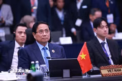 Thủ tướng Phạm Minh Chính tham dự Hội nghị Cấp cao Đông Á (EAS) lần thứ 20. (Ảnh: Dương Giang/TTXVN)