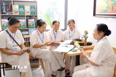 Việc triển khai các mô hình nhằm đáp ứng nhu cầu chăm sóc sức khỏe ngày càng cao của người cao tuổi, người khuyết tật và các nhóm yếu thế trên địa bàn. (Ảnh: Văn Điệp/TTXVN)