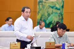 Quyền Bộ trưởng Bộ Nông nghiệp và Môi trường Trần Đức Thắng phát biểu. (Ảnh: Doãn Tấn/TTXVN)