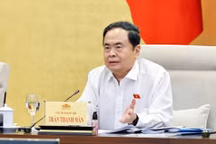 Chủ tịch Quốc hội Trần Thanh Mẫn phát biểu. (Ảnh: Doãn Tấn/TTXVN)