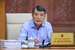 Thủ tướng Lê Minh Hưng chủ trì họp về dự án Luật sửa đổi, bổ sung một số điều của Luật Đất đai; Luật Nhà ở và Luật Kinh doanh bất động sản. (Ảnh: Dương Giang/TTXVN)