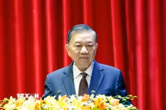 Giáo sư-Tiến sỹ Tô Lâm, Tổng Bí thư, Chủ tịch nước phát biểu chỉ đạo. (Ảnh: Thống Nhất/TTXVN)