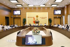 Chủ tịch Quốc hội Trần Thanh Mẫn phát biểu. (Ảnh: Doãn Tấn/TTXVN)