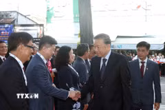 Tổng Bí thư, Chủ tịch nước Tô Lâm đến dự Lễ kỷ niệm 50 năm thành lập Đại học Kinh tế Thành phố Hồ Chí Minh. (Ảnh: Thống Nhất/TTXVN)