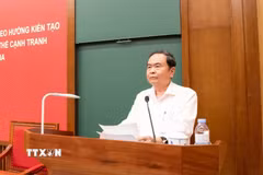 Chủ tịch Quốc hội Trần Thanh Mẫn phát biểu. (Ảnh: TTXVN phát)