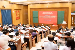 Chủ tịch Quốc hội Trần Thanh Mẫn phát biểu. (Ảnh: TTXVN phát)