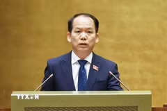 Ủy viên Ban Chấp hành Trung ương Đảng, Bí thư Đảng ủy, Bộ trưởng Bộ Tư pháp Hoàng Thanh Tùng. (Ảnh: Doãn Tấn/TTXVN)