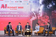 Các đại biểu trao đổi tại AI Summit 2025. (Nguồn: Vietnam+)