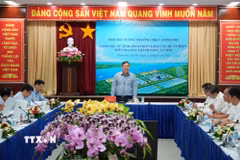 Phó Thủ tướng Thường trực Chính phủ Phạm Gia Túc phát biểu chỉ đạo. (Ảnh: Thanh Liêm/TTXVN)