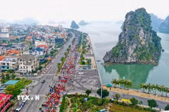 Một góc Trung tâm tỉnh Quảng Ninh. (Ảnh: Thanh Vân/TTXVN)