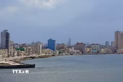 Khu vực trung tâm thủ đô La Habana. (Ảnh: Phi Hùng/TTXVN)