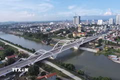 Đô thị Bắc Giang - trung tâm hành chính của tỉnh Bắc Ninh. (Ảnh: Việt Hùng/TTXVN)