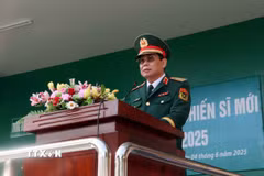 Thiếu tướng Đặng Văn Lẫm. (Ảnh: Xuân Khu/TTXVN)
