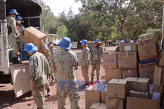 Lực lượng gìn giữ hòa bình Việt Nam triển khai hoạt động hỗ trợ y tế ở Nam Sudan