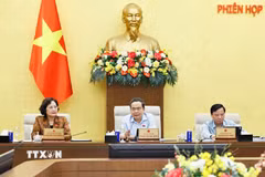 Chủ tịch Quốc hội Trần Thanh Mẫn phát biểu. (Ảnh: Doãn Tấn/TTXVN)