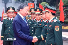 Tổng Bí thư, Chủ tịch nước Tô Lâm và các đại biểu. (Ảnh: Thống Nhất/TTXVN)