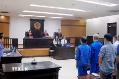 Quang cảnh phiên tòa. (Ảnh: Phạm Kiên/TTXVN)