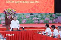 Tổng Bí thư Tô Lâm phát biểu. (Ảnh: Thống Nhất/TTXVN)