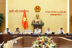 Chủ tịch Quốc hội Trần Thanh Mẫn phát biểu. (Ảnh: Doãn Tấn/TTXVN)