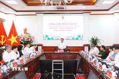 Quang cảnh buổi làm việc. (Ảnh: Phương Hoa/TTXVN)
