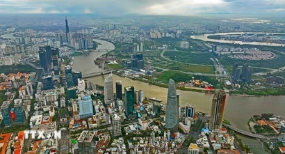 Thành phố Hồ Chí Minh - trung tâm kinh tế, văn hóa, du lịch đầu tàu của cả nước. (Ảnh: Vũ Sinh/TTXVN)