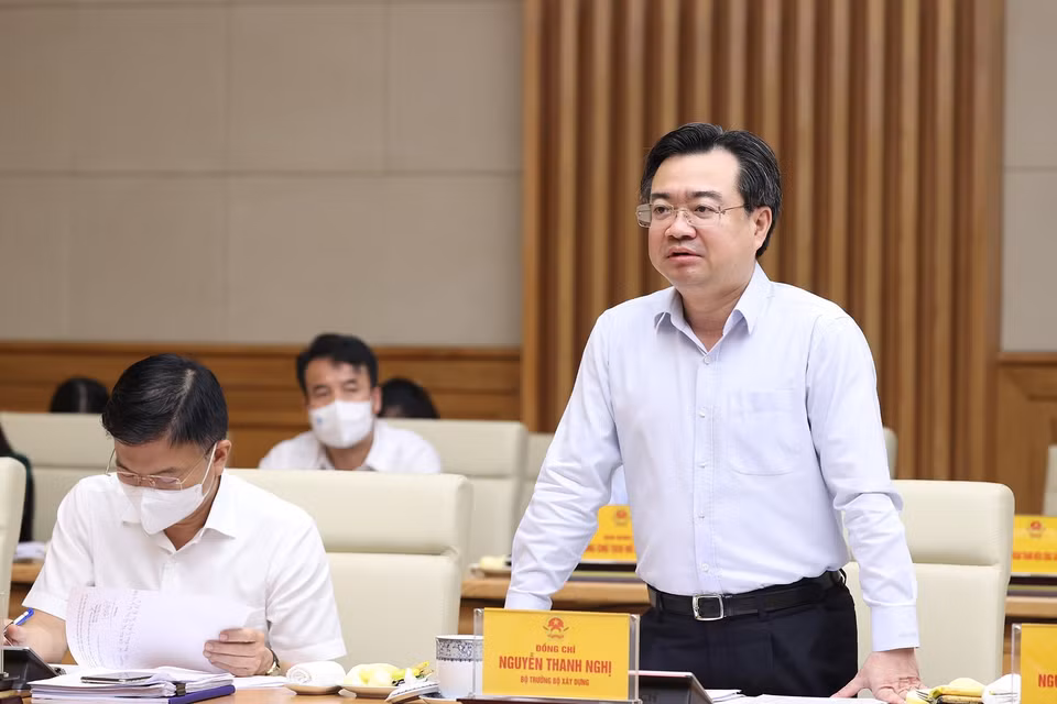 Bộ trưởng Bộ Xây dựng Nguyễn Thanh Nghị phát biểu. (Ảnh: Dương Giang/TTXVN)