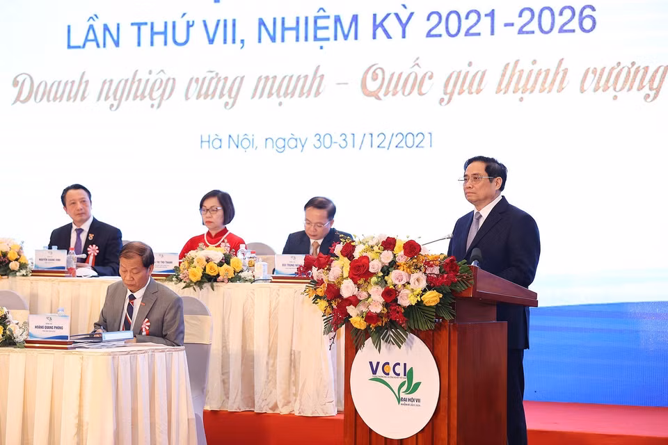 Thủ tướng Phạm Minh Chính phát biểu chỉ đạo. (Ảnh: Dương Giang/TTXVN)