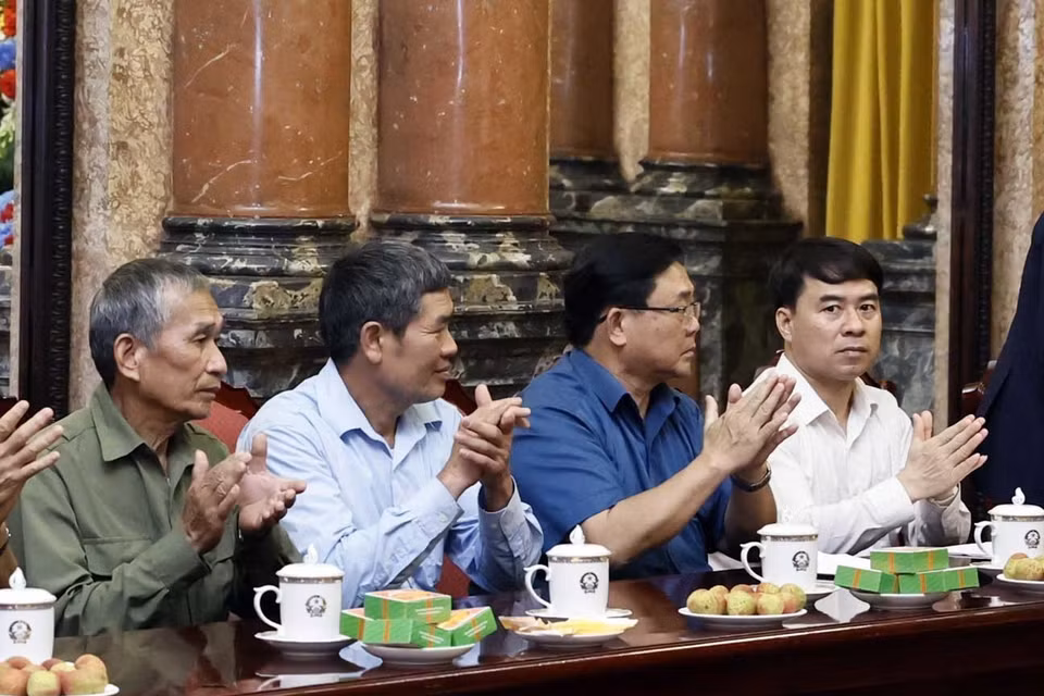 Các đại biểu tham gia buổi tiếp. (Ảnh: Thống Nhất/TTXVN)