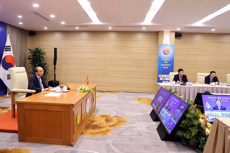Thủ tướng Nguyễn Xuân Phúc phát biểu. (Ảnh: Thống Nhất/TTXVN)