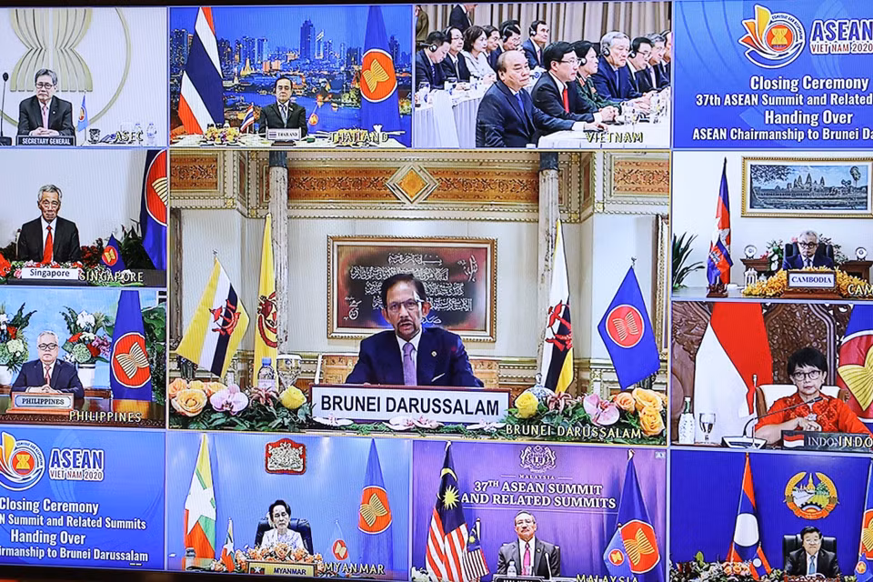 Lễ bế mạc Hội nghị Cấp cao ASEAN 37 và các Hội nghị Cấp cao liên quan. (Ảnh: Thống Nhất/TTXVN)