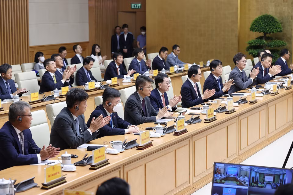 Rất nhiều doanh nghiệp, tập đoàn lớn của Hàn Quốc đã đầu tư, hoạt động hiệu quả và có đóng góp tích cực vào sự phát triển kinh tế-xã hội chung của Việt Nam. (Ảnh: Dương Giang/TTXVN)