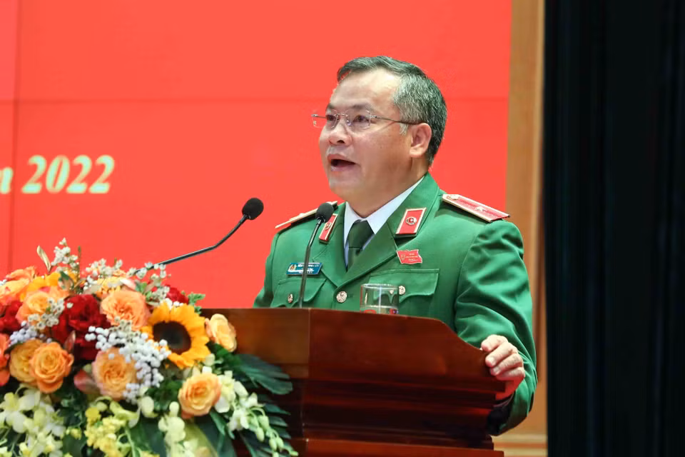 Thiếu tướng Nguyễn Văn Long, Thứ trưởng Bộ Công an phát biểu. (Ảnh: Phạm Kiên/TTXVN)