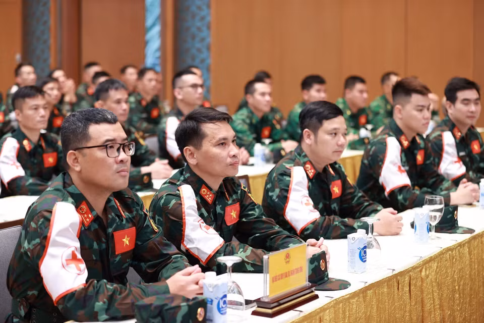 Đoàn cứu nạn, cứu hộ của Bộ Quốc phòng tham gia làm nhiệm vụ hỗ trợ nhân đạo, cứu trợ thảm họa động đất tại Thổ Nhĩ Kỳ. (Ảnh: Dương Giang/TTXVN)