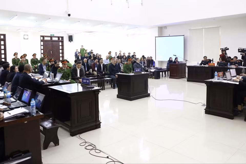 Quang cảnh phiên tòa. (Ảnh: Văn Điệp/TTXVN)