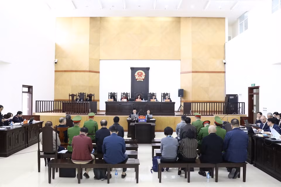 Quang cảnh phiên tòa. (Ảnh: Văn Điệp/TTXVN)