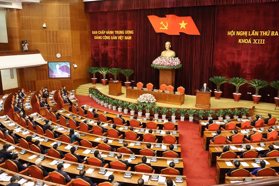 Quang cảnh lễ bế mạc hội nghị. (Ảnh: Trí Dũng/TTXVN)