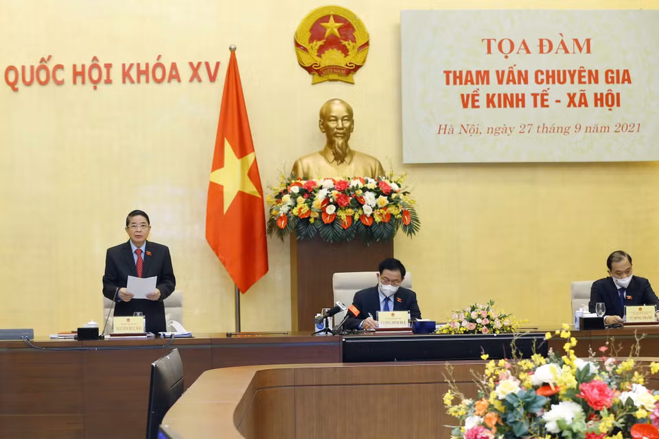 Phó Chủ tịch Quốc hội Nguyễn Đức Hải phát biểu. (Ảnh: Doãn Tấn/TTXVN)