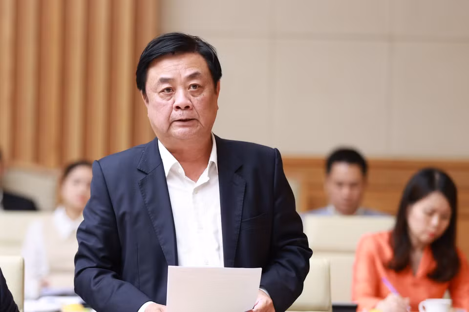 Bộ trưởng Bộ Nông nghiệp và Phát triển Nông thôn Lê Minh Hoan phát biểu. (Ảnh: Dương Giang/TTXVN)