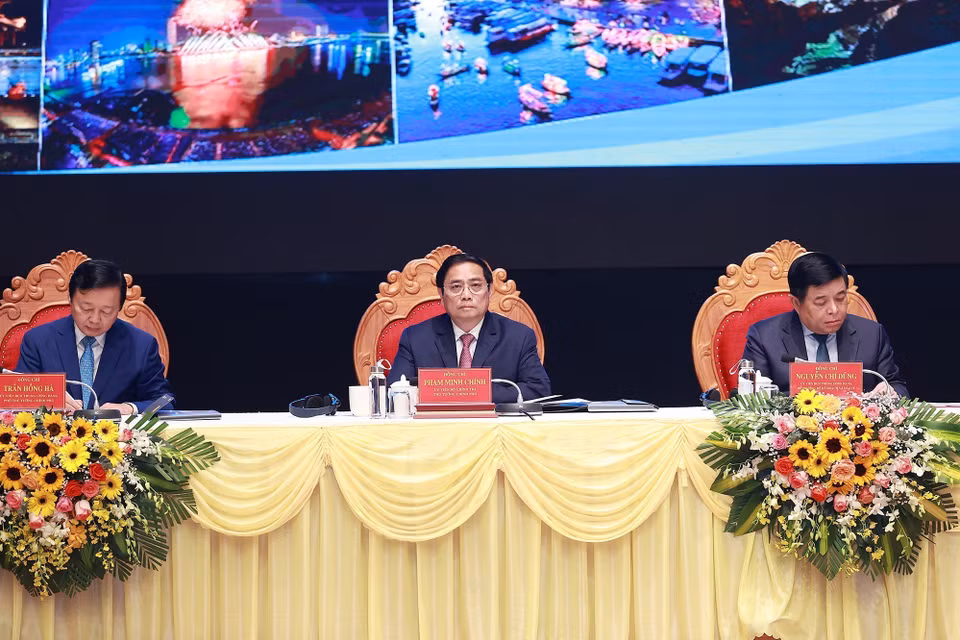 Thủ tướng Phạm Minh Chính tại Hội nghị. (Ảnh: Dương Giang/TTXVN)