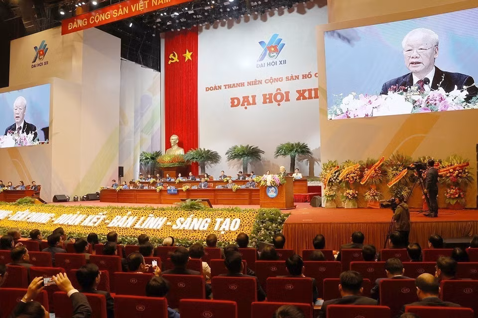 Tổng Bí thư Nguyễn Phú Trọng phát biểu chỉ đạo tại đại hội. (Ảnh: Trí Dũng/TTXVN)