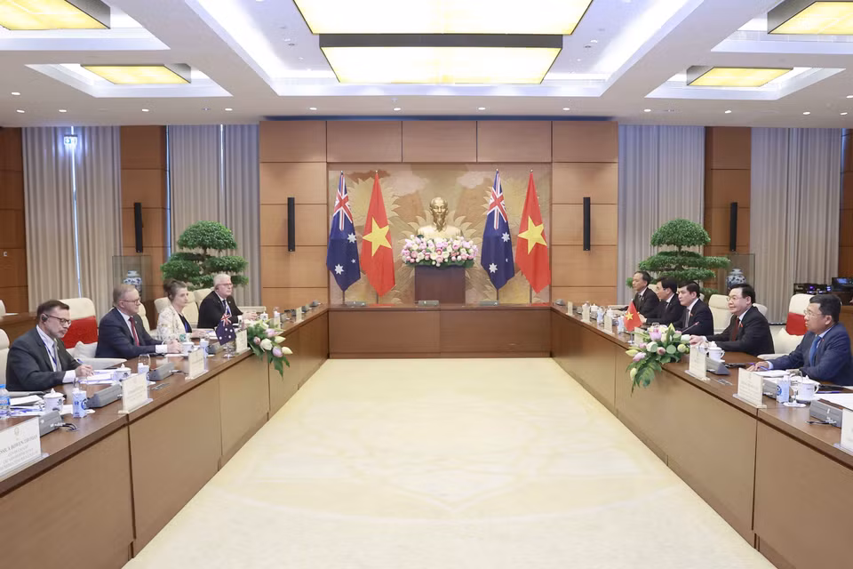 Toàn cảnh buổi tiếp. (Ảnh: Doãn Tấn/TTXVN)