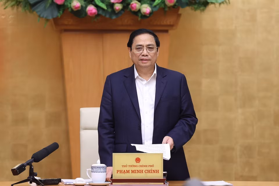 Thủ tướng Phạm Minh Chính chủ trì Phiên họp Chính phủ thường kỳ tháng 10 năm 2022. (Ảnh: Dương Giang/TTXVN)