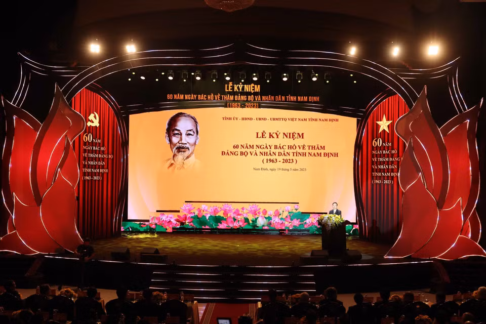 Chủ tịch nước Võ Văn Thưởng phát biểu tại buổi lễ. (Ảnh: Thống Nhất/TTXVN)
