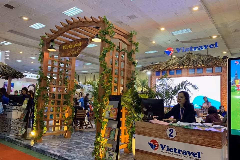 Thiết kế gian hàng của các doanh nghiệp Việt Nam. (Ảnh: PV/Vietnam+)