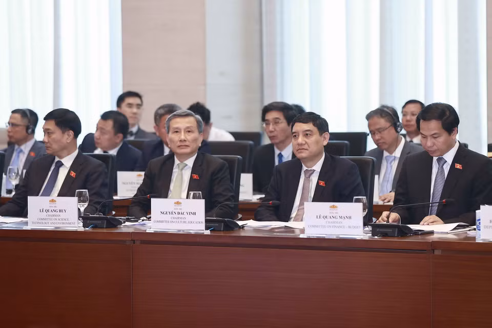 Đại biểu đoàn Việt Nam dự phiên họp. (Ảnh: Doãn Tấn/TTXVN)