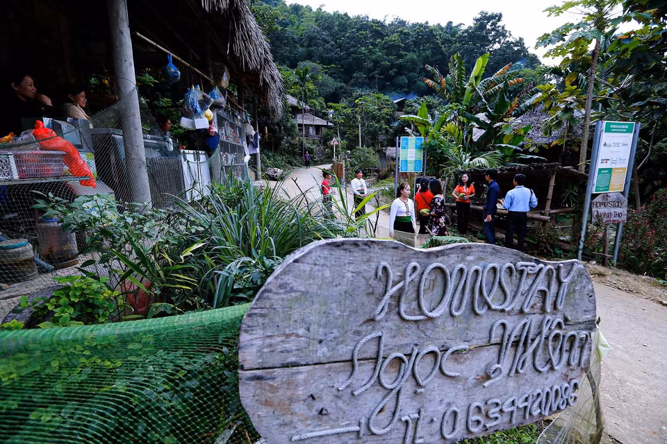 Du khách có rất nhiều các lựa chọn nghỉ ngơi khi dừng chân tại các Homestay chất lượng cao của người dân địa phương. (Ảnh: Trọng Đạt/TTXVN)